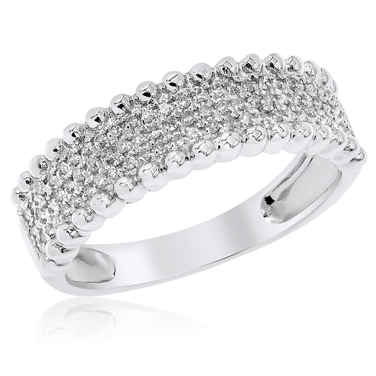 Diamond ring 14k white gold R13618B