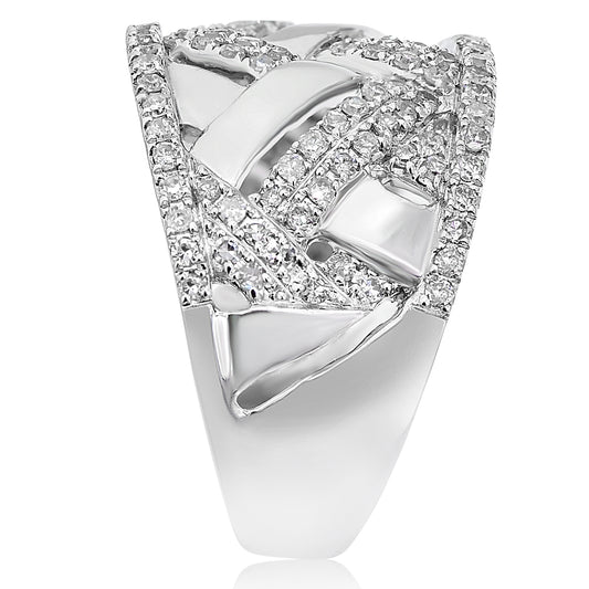 Diamond ring 14k white gold R14087B