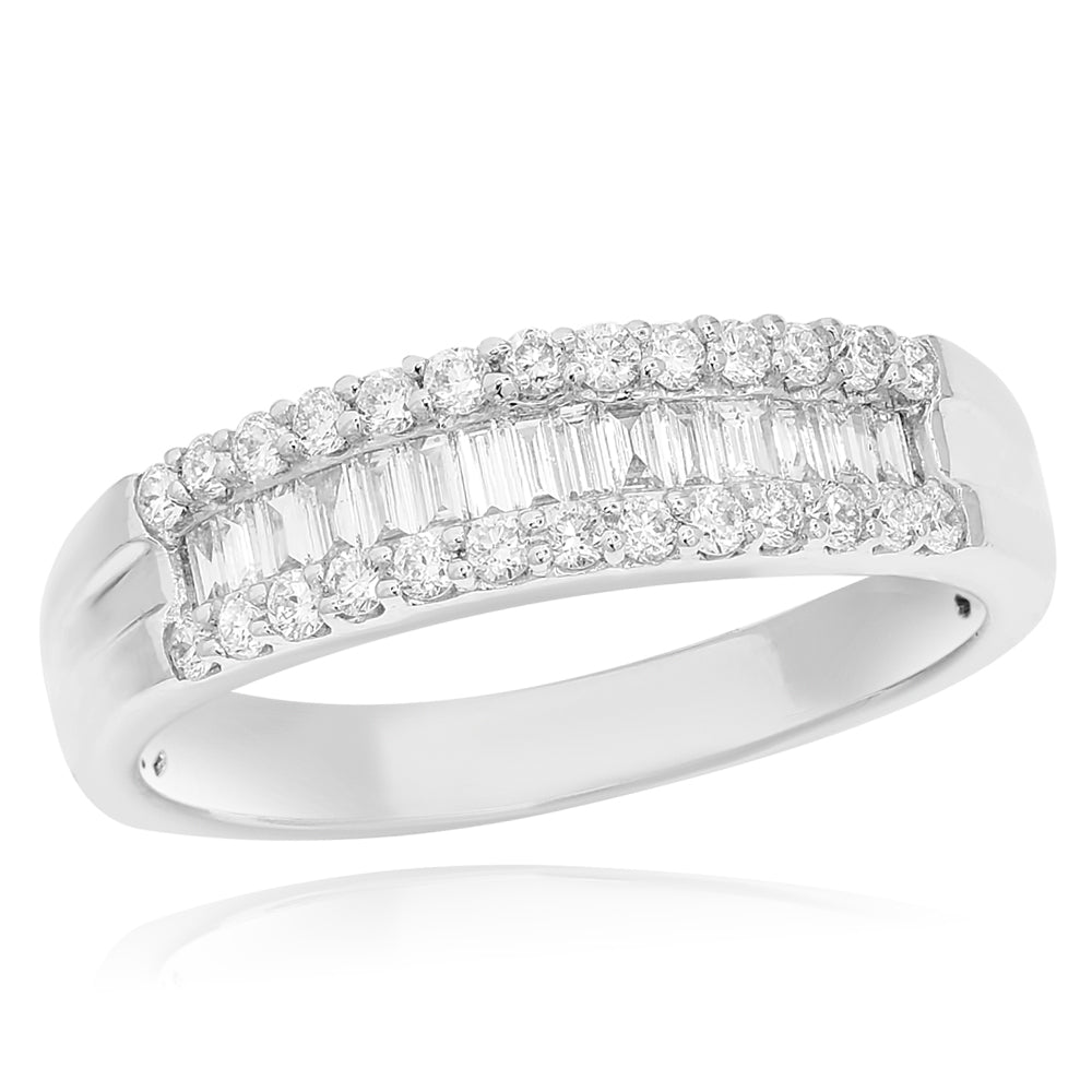 Diamond ring 18k white gold R4350A3