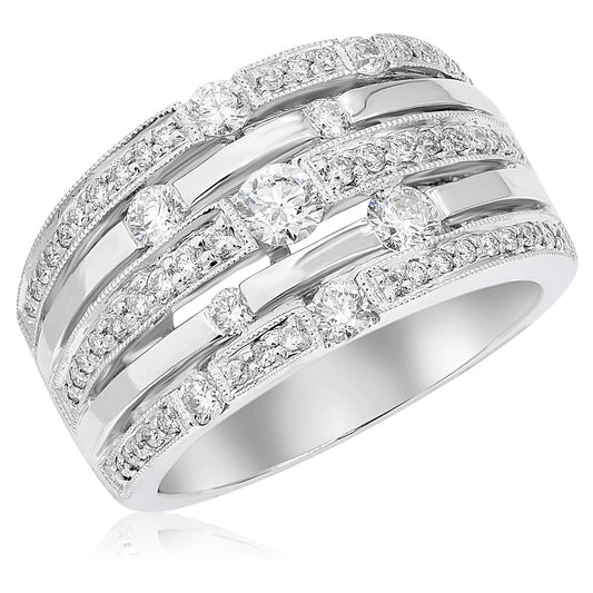 Diamond ring 18k white gold R4728C