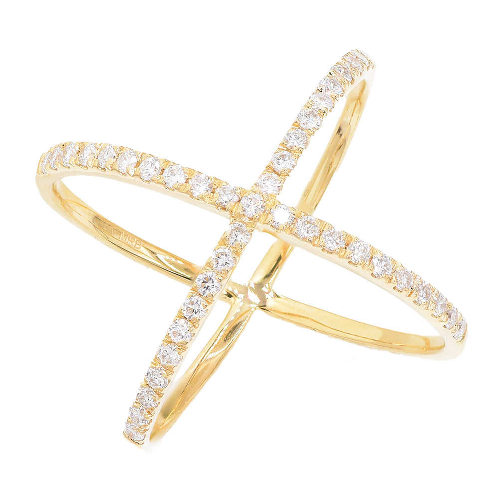 Diamond ring 18k white/yellow/rose gold RI160Z2