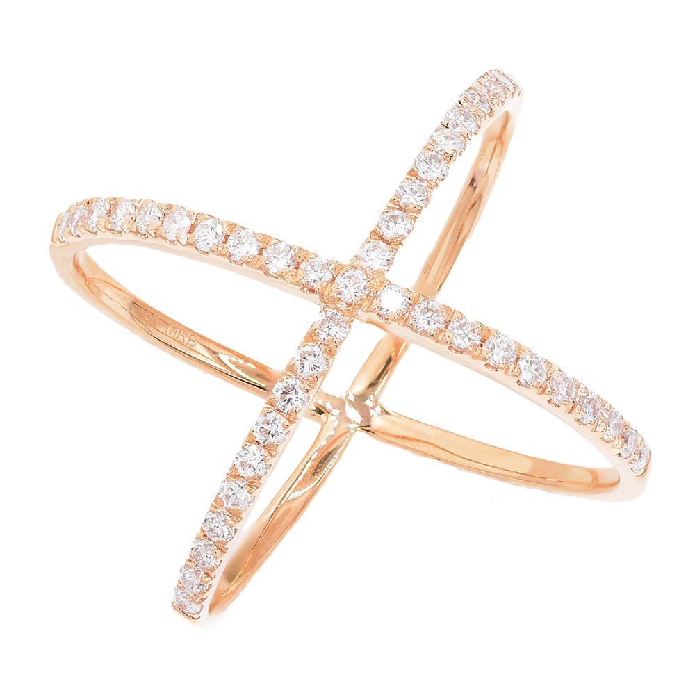 Diamond ring 18k white/yellow/rose gold RI160Z2