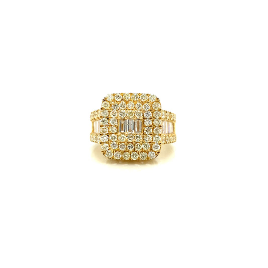 Diamond ring 14k yellow gold RY1098Y