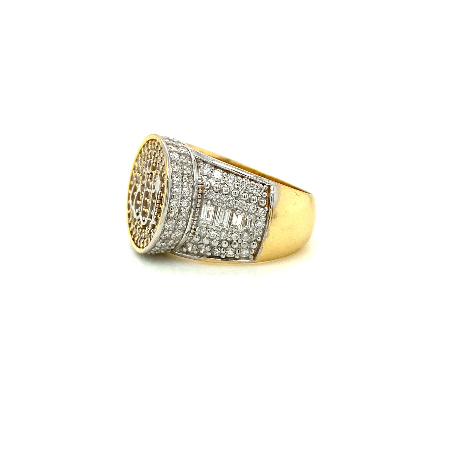 Men's diamond ring 14k yellow gold RY1132Y