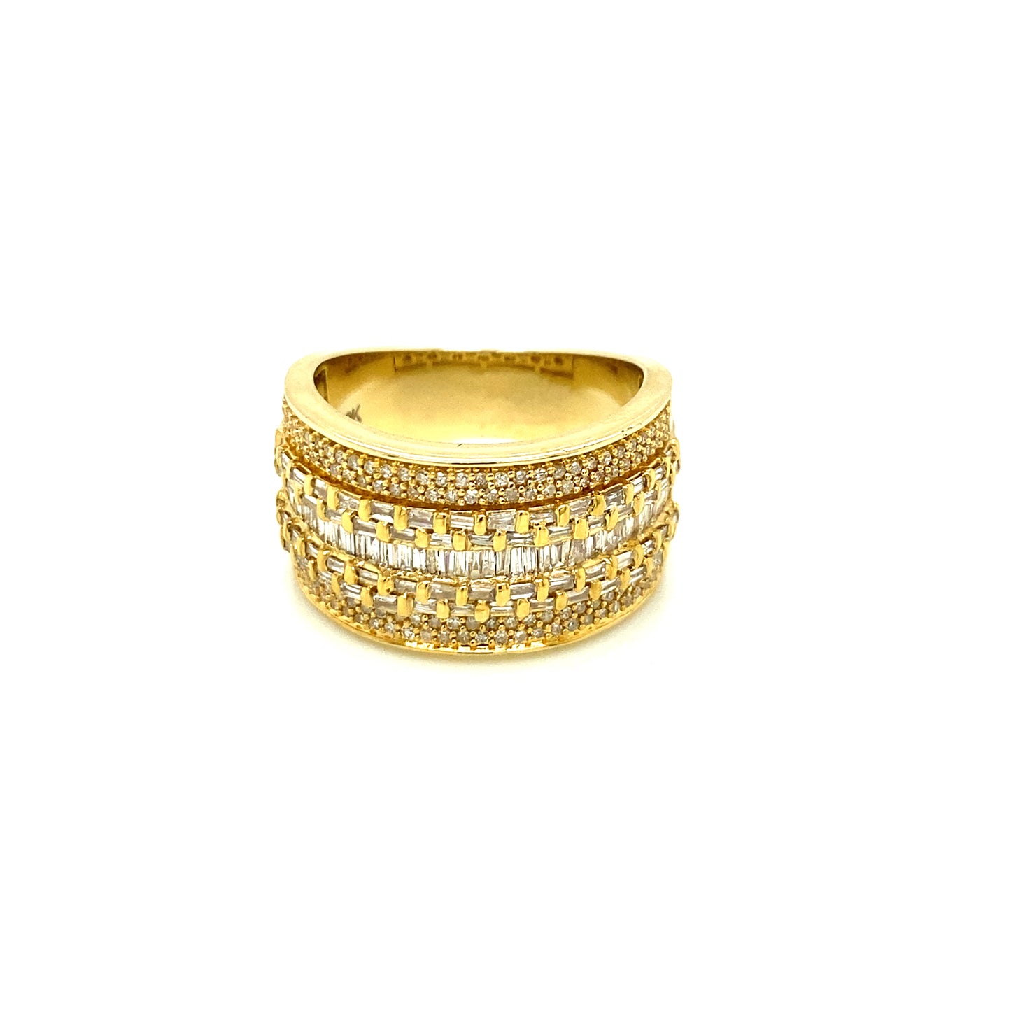 Men's diamond ring 10k yellow gold RY1163Y