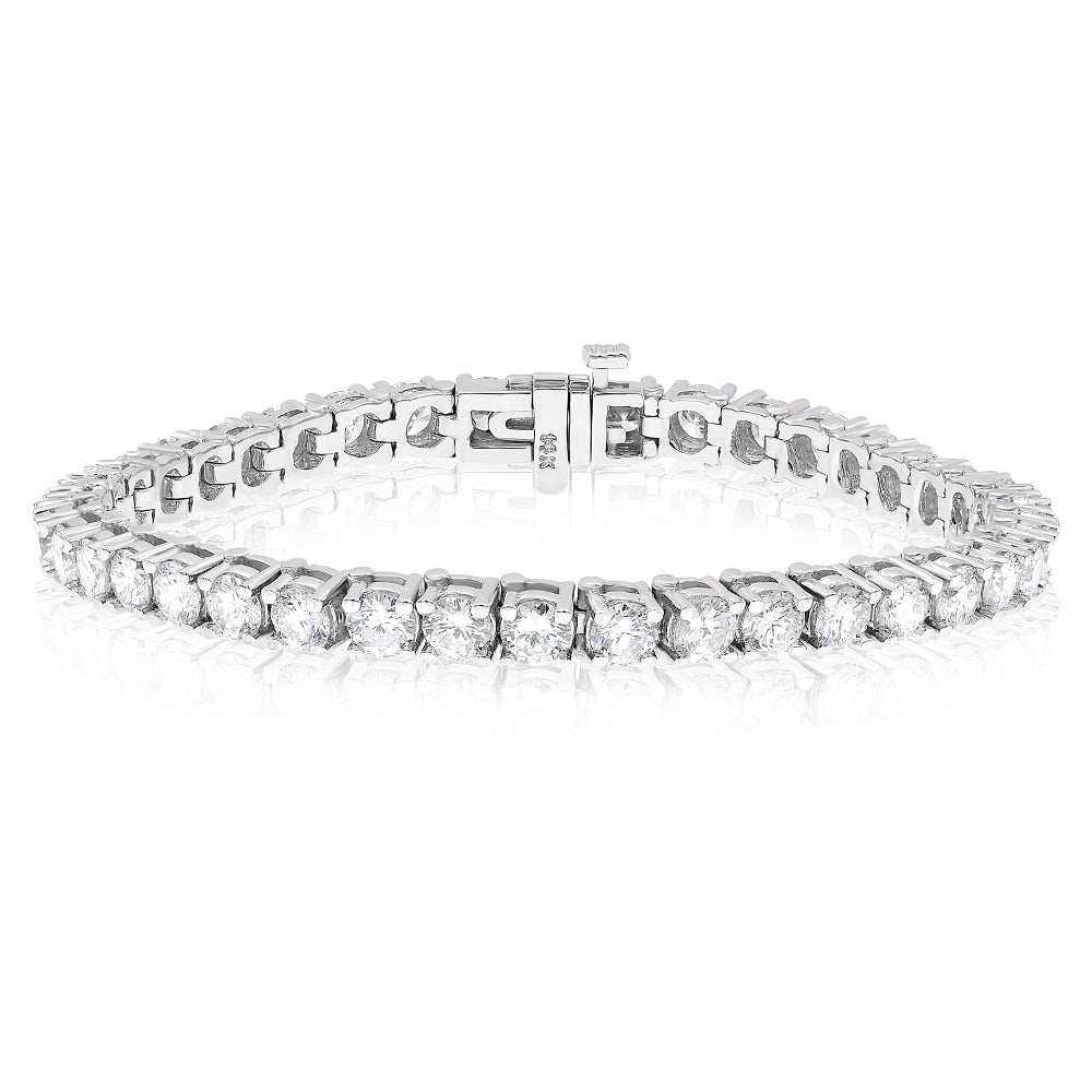 Diamond bracelet 14k white gold TBR90