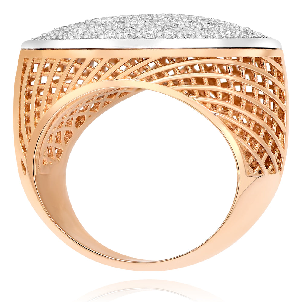 Diamond ring 14k two-tone gold TJN17