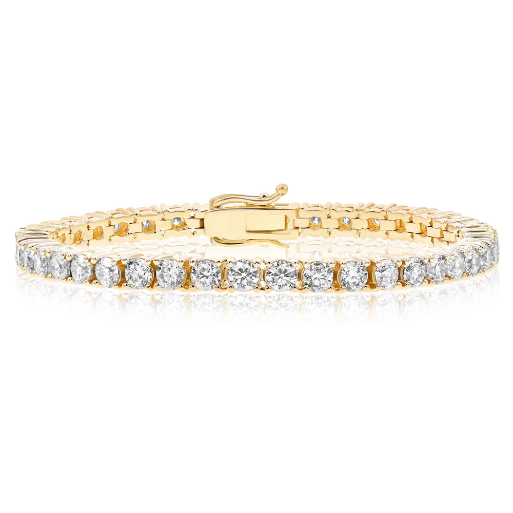 Diamond bracelet 14k yellow gold TPB435B