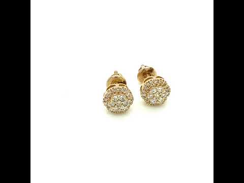 Diamond Earrings 14k yellow gold EY1031Y