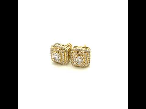 Diamond earrings 10k yellow gold EY1175Y