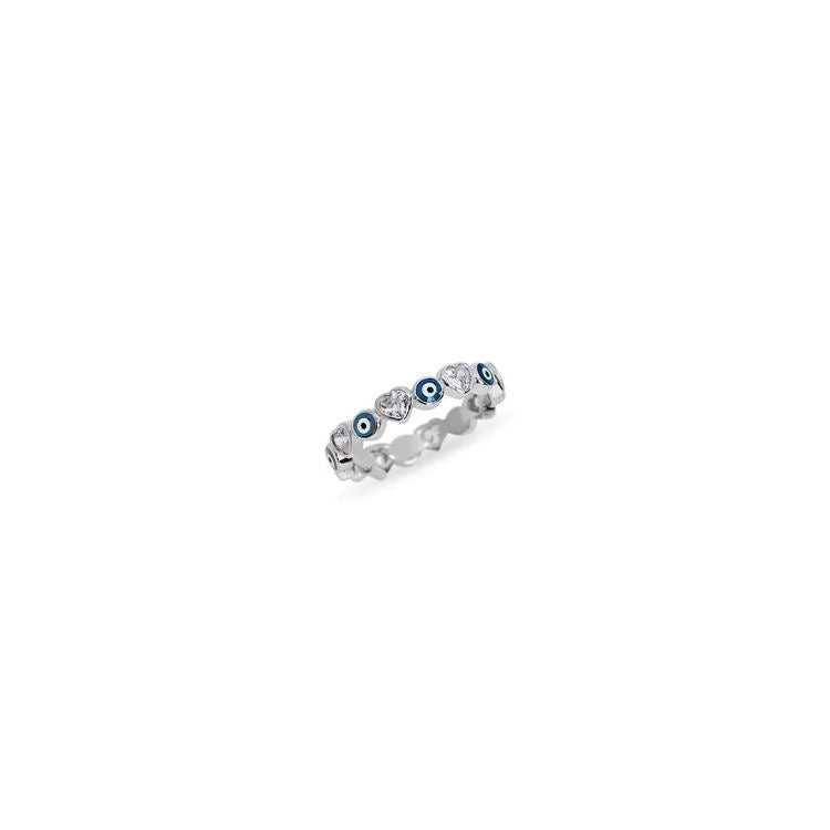 Evil Eye Heart Eternity Band