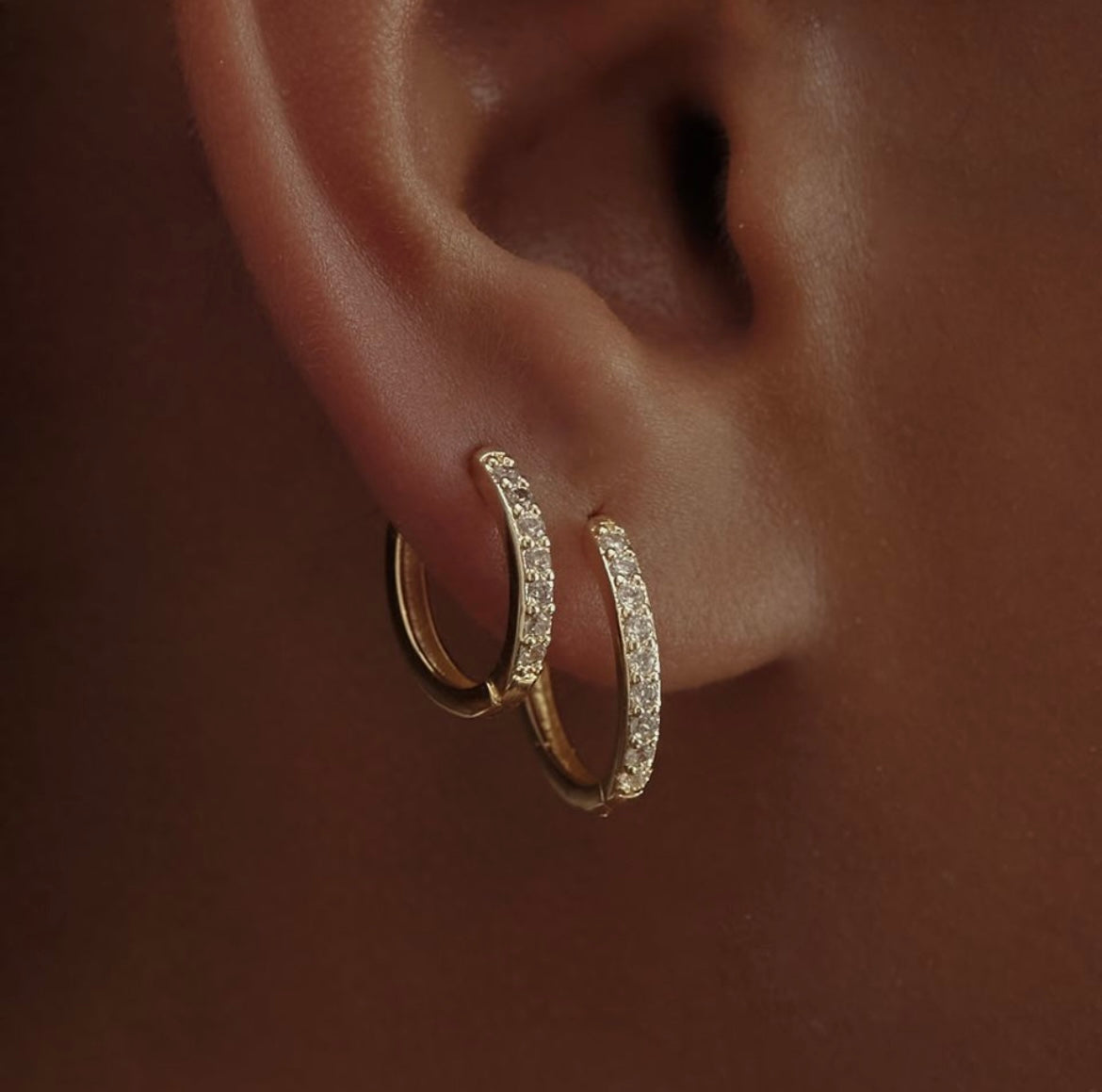 Tiny Huggie Hoop Earrings