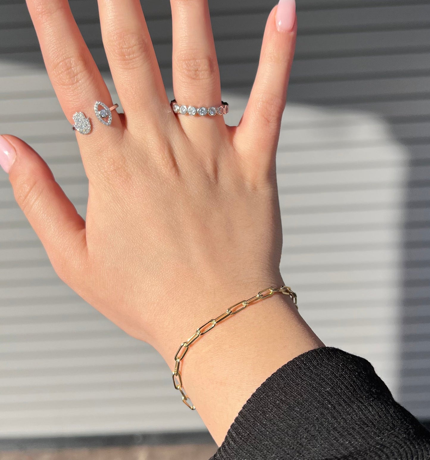 Small Paper Clip Chain Bracelet